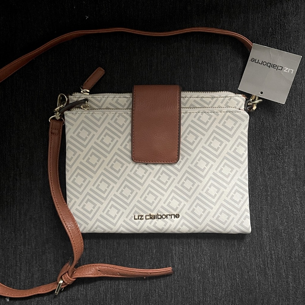 Liz Claiborne Monogram Crossbody NWT